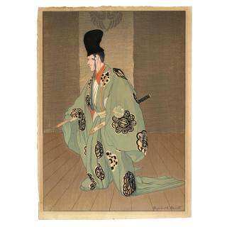 Elizabeth Keith - Three Oversized Woodblock Prints of the Actor Shigeyama Sengorō