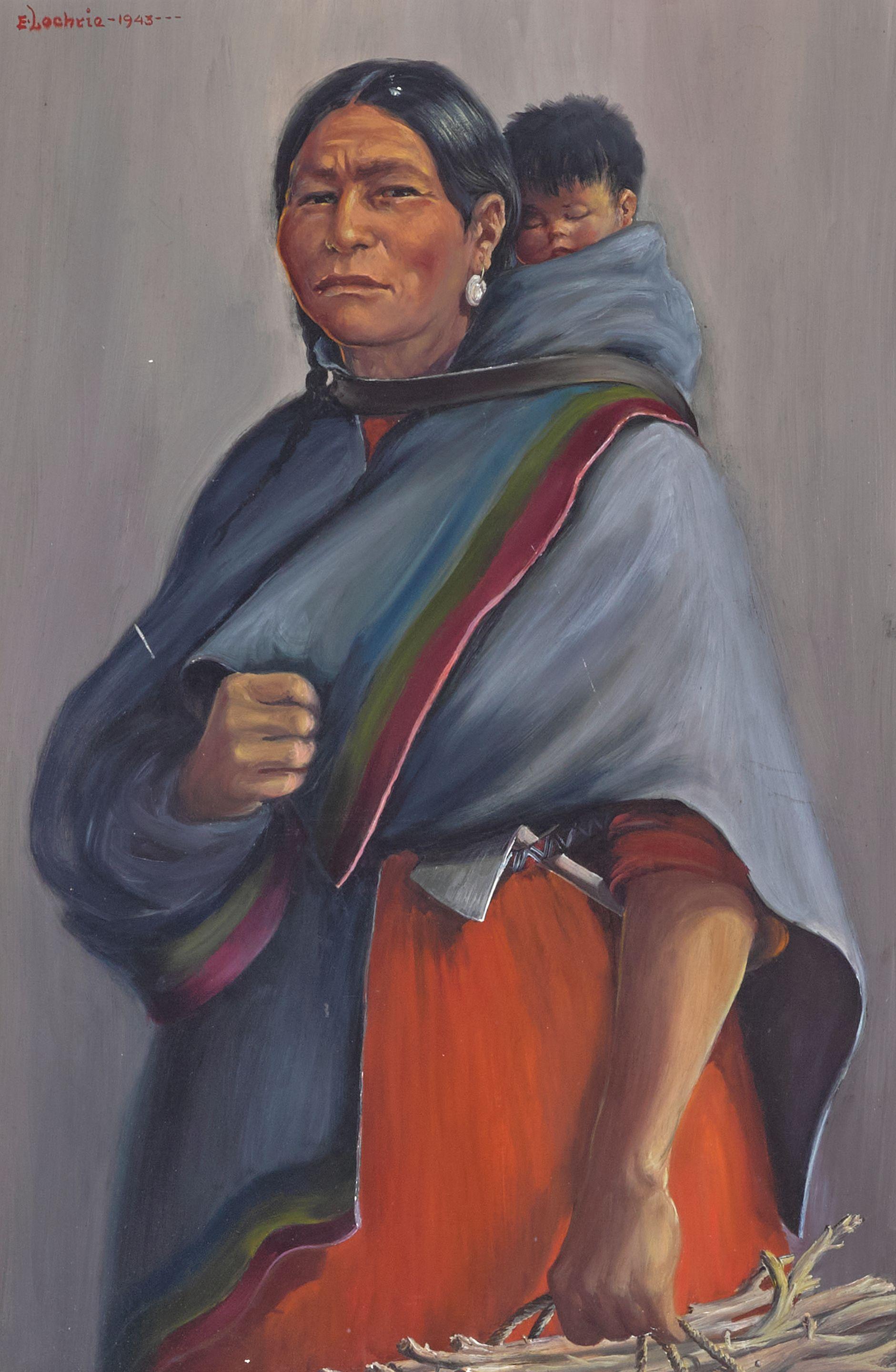 Elizabeth Lochrie - So-mu-sá-ki (Carries Water Woman), Crow Indian