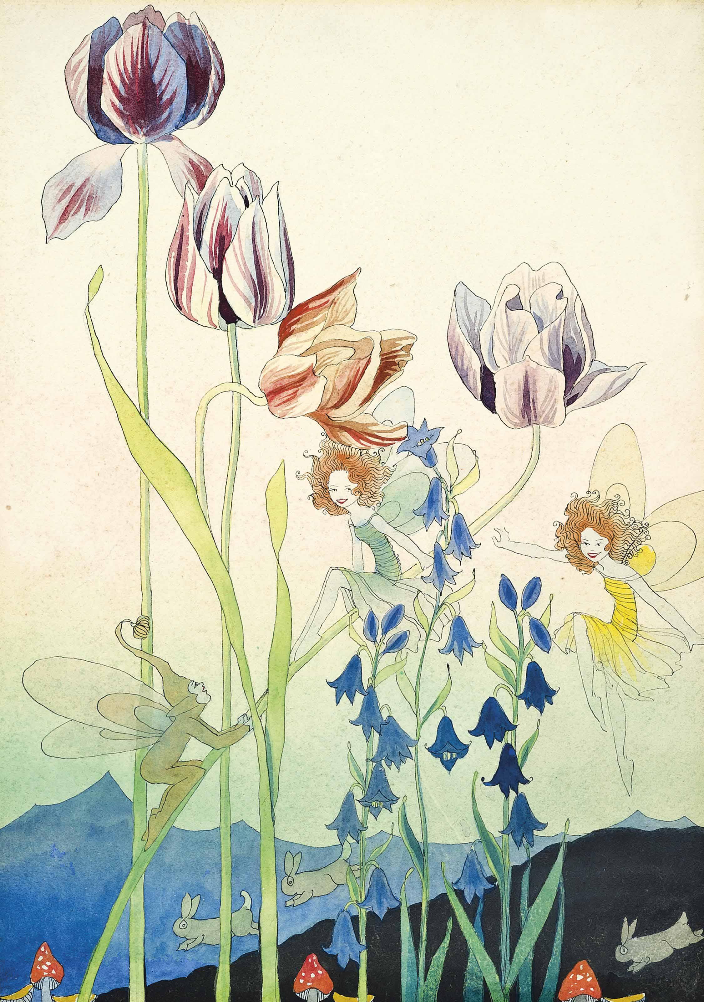 Elizabeth Mary Watt, G.S.W.A. - The tulip fairies