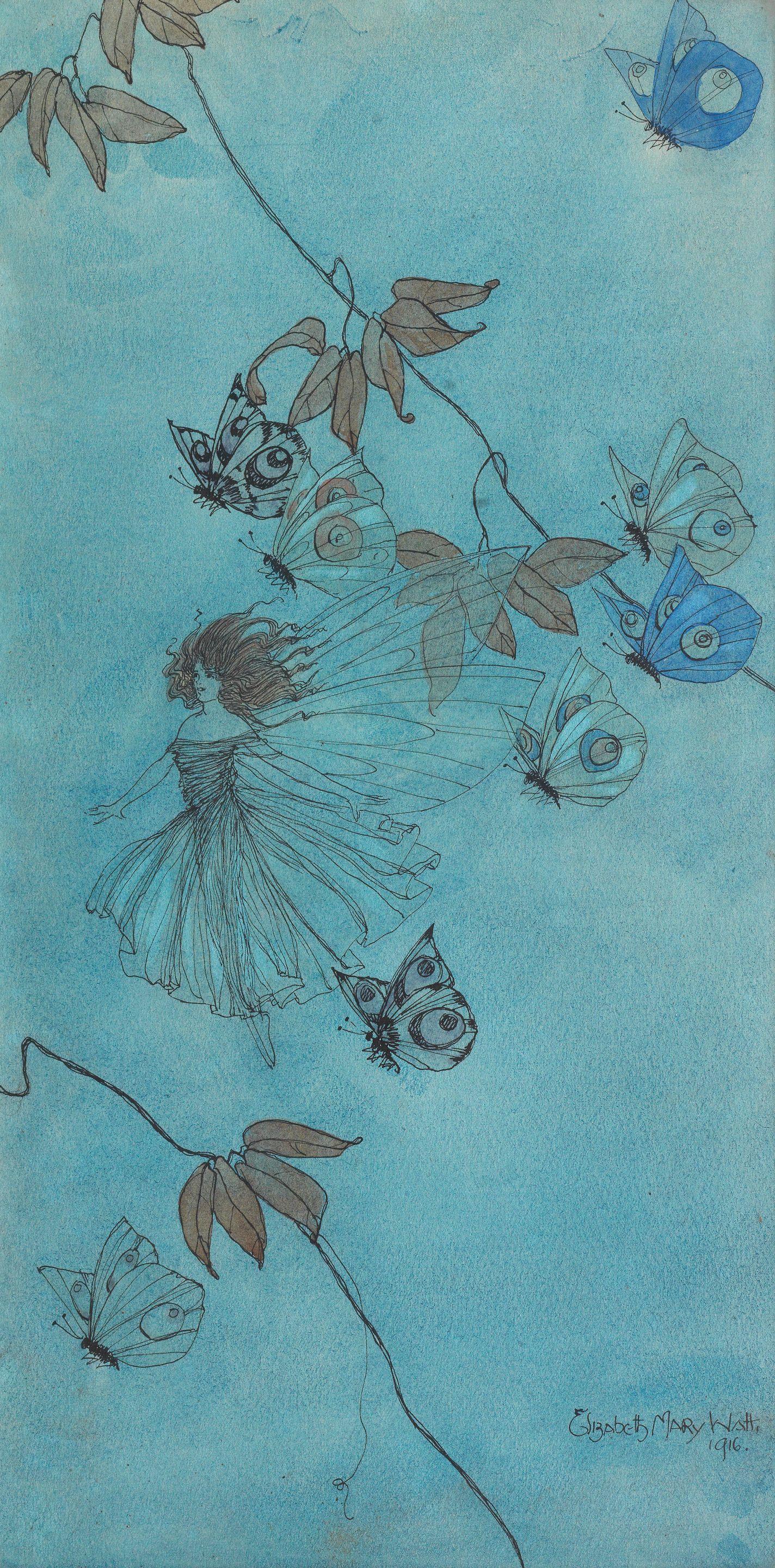 Elizabeth Mary Watt - Fairies and Butterflies