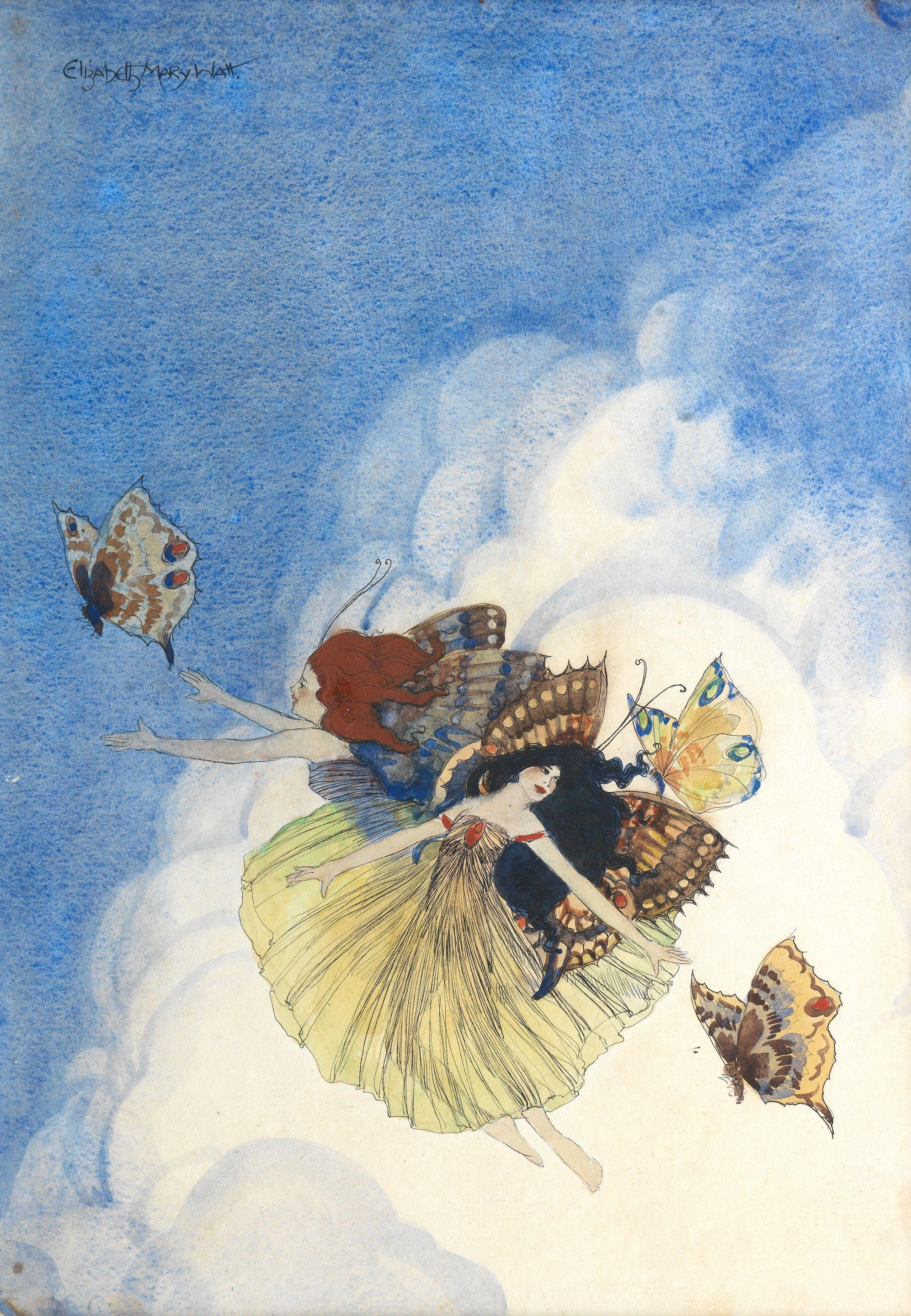 Elizabeth Mary Watt - Fairies in flight
