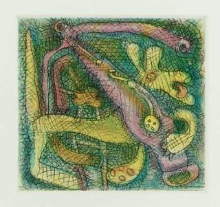 Elizabeth Murray - Falling Leaf; and Deep Bite, from The Lament Series (Gemini 1657; and 1660)