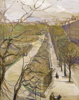Elizabeth Nourse - View of the Luxemborg Gardens, Paris