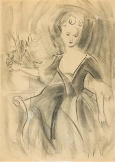 Elizabeth Peyton - Girl With Flowers