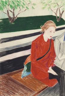 Elizabeth Peyton - Kirsty at the Getty Center