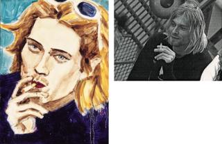 Elizabeth Peyton - Kurt Smoking