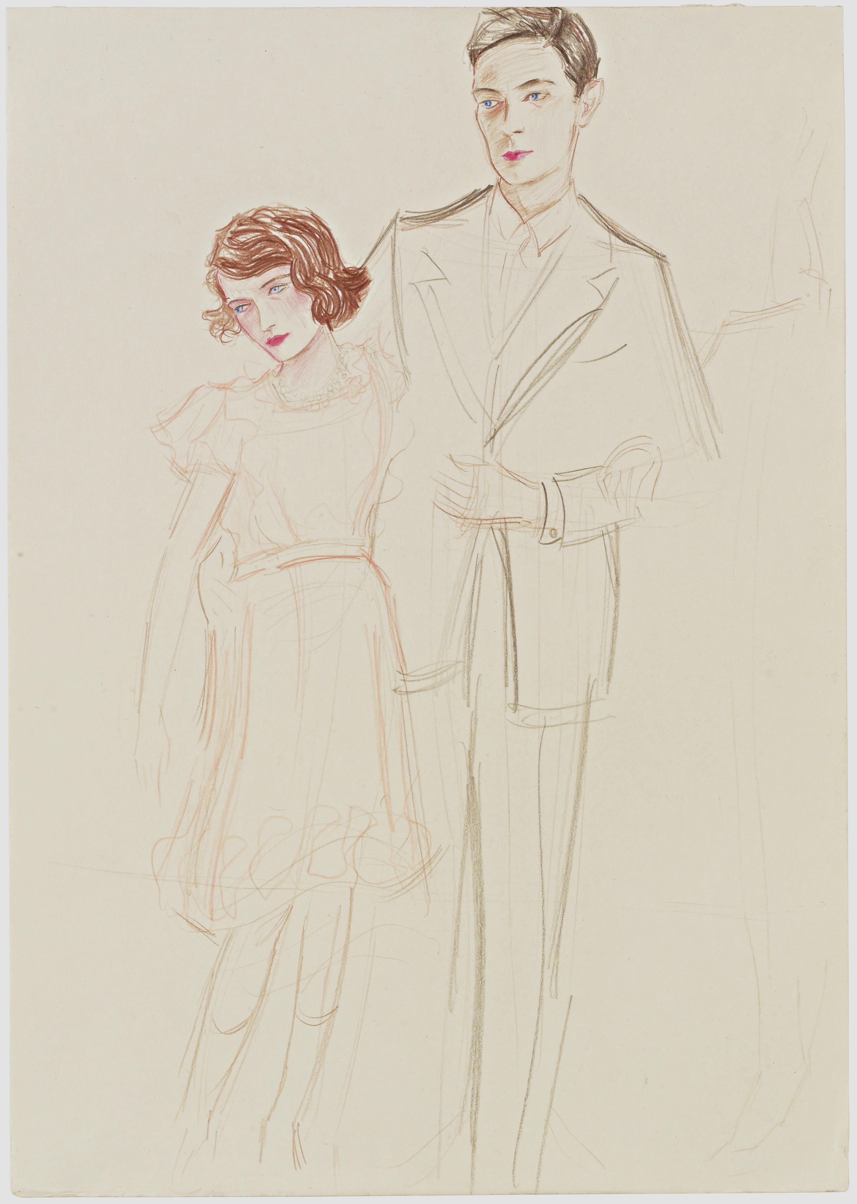 Elizabeth Peyton - Princess Elizabeth And Her Father