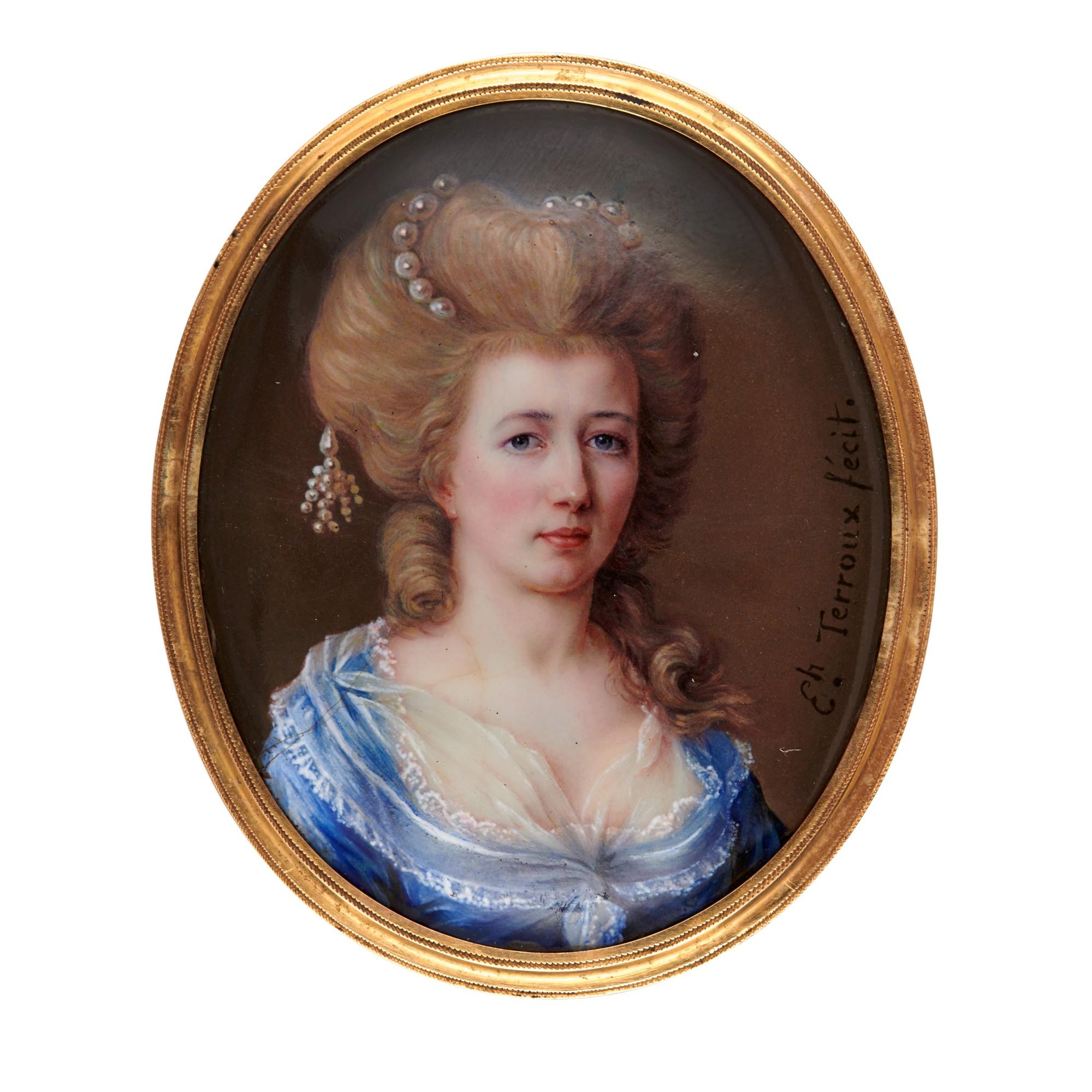 Elizabeth Terroux - Portrait Of A Lady, Circa 1785