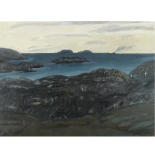 Elizabeth Violet Blackadder, R.S.A., R.A. - Rocky Coast, Harris
