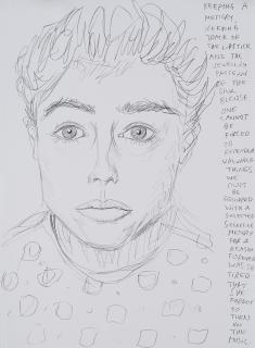 Elke Krystufek - Selbstporträt.