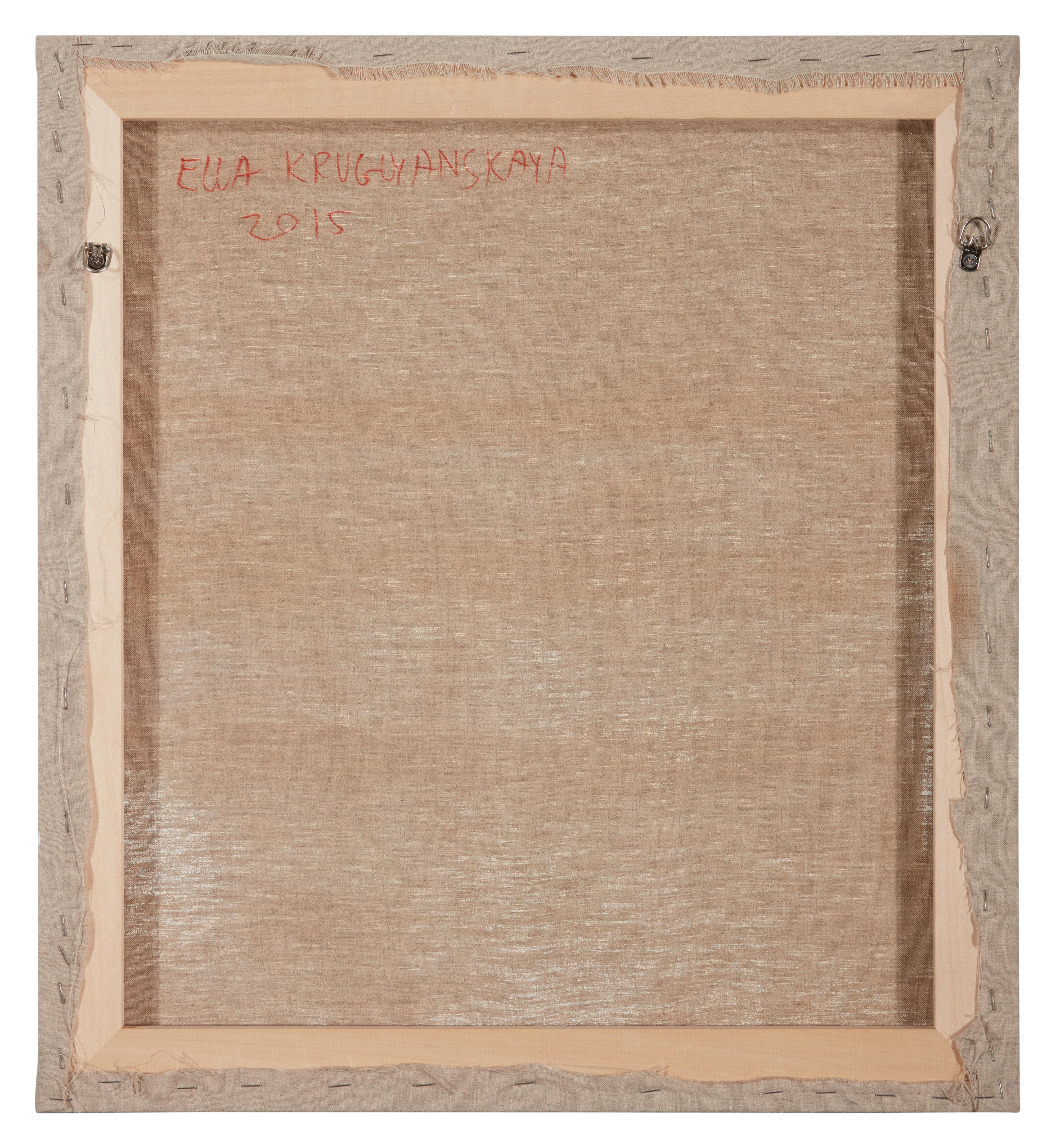 Ella Kruglyanskaya - Face Overlaid With Cut Paper Stripes