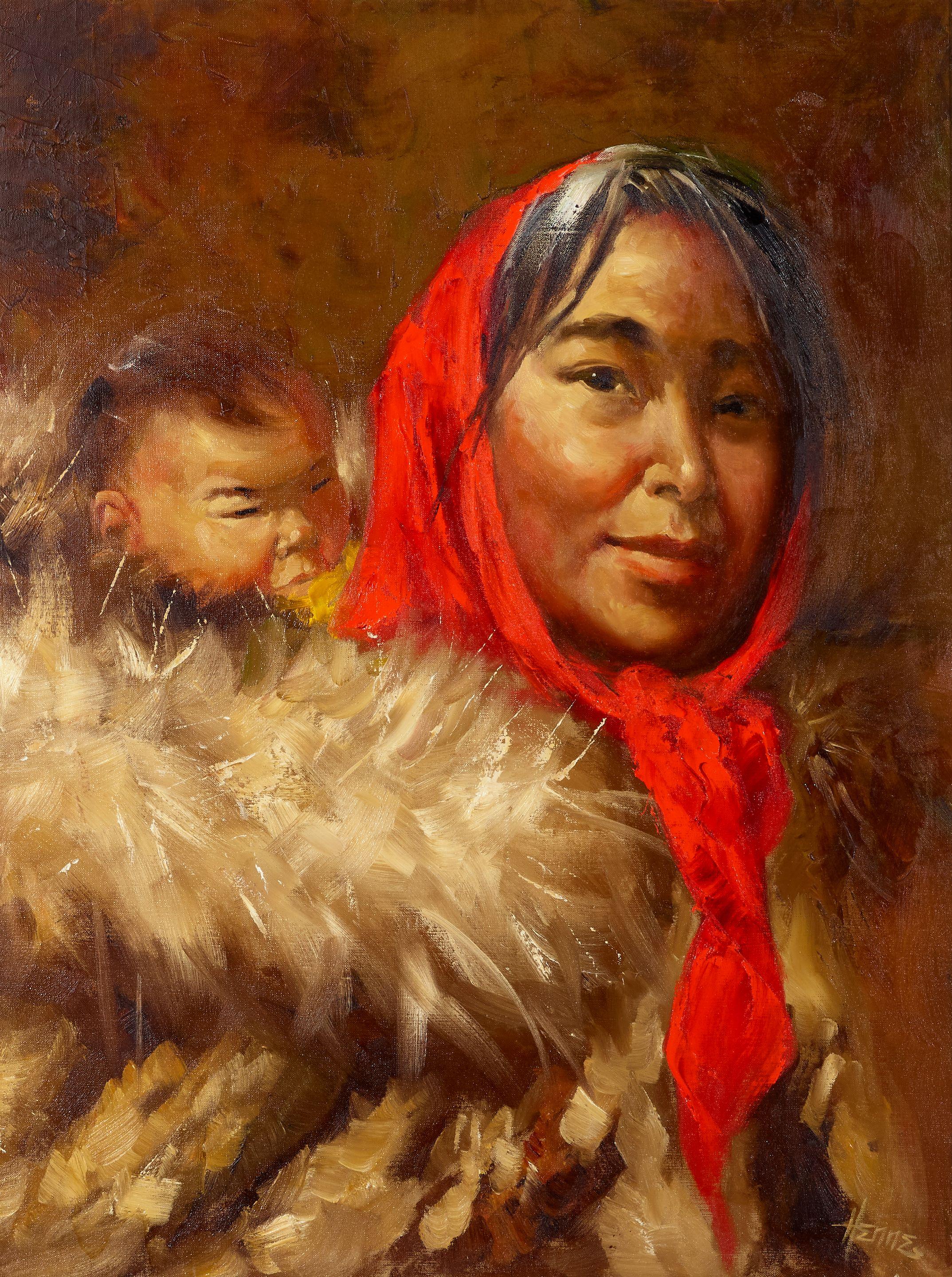Ellen Henne Goodale - Inuit Mother and Child