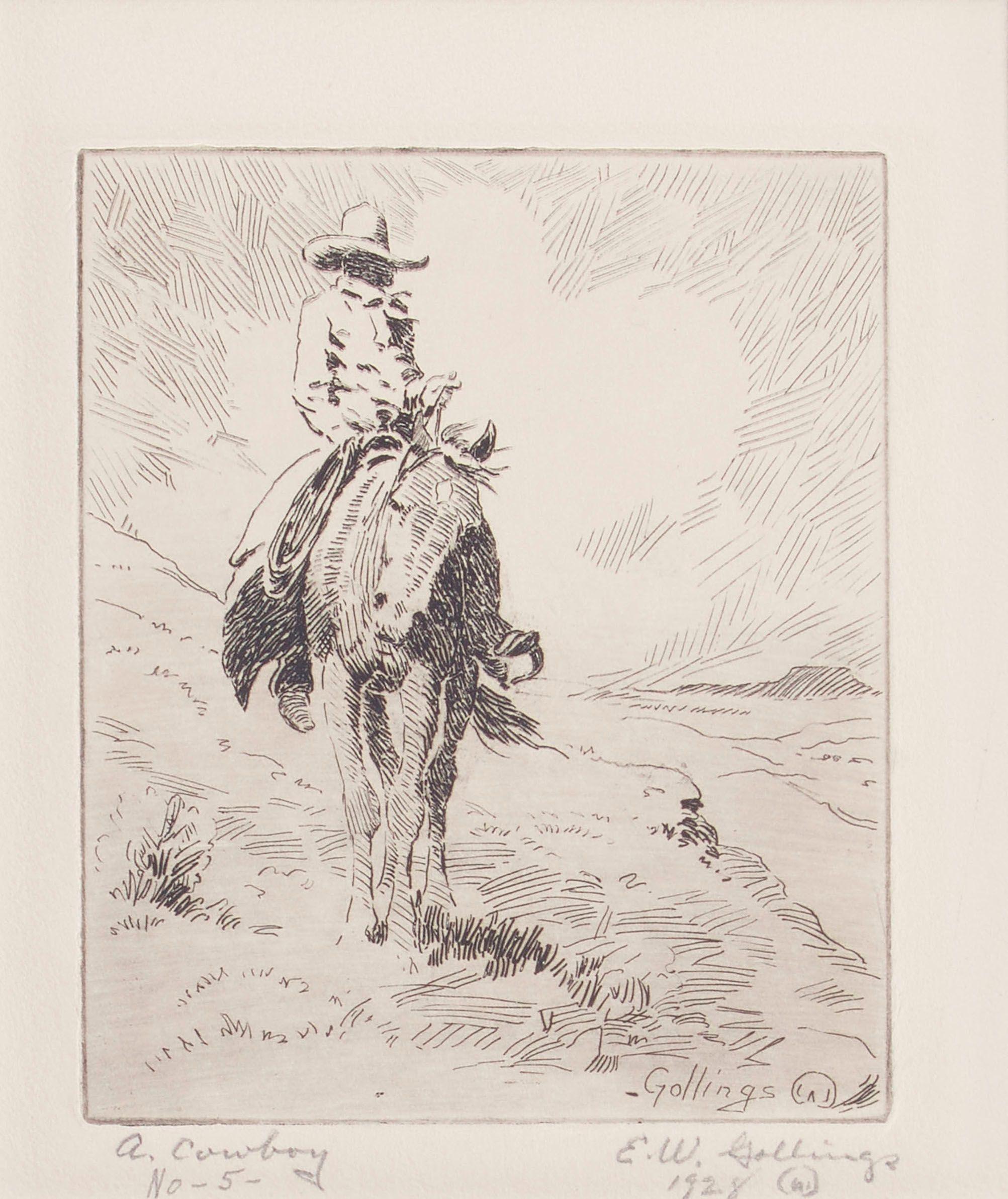 Elling William Gollings - A Cowboy, 1928