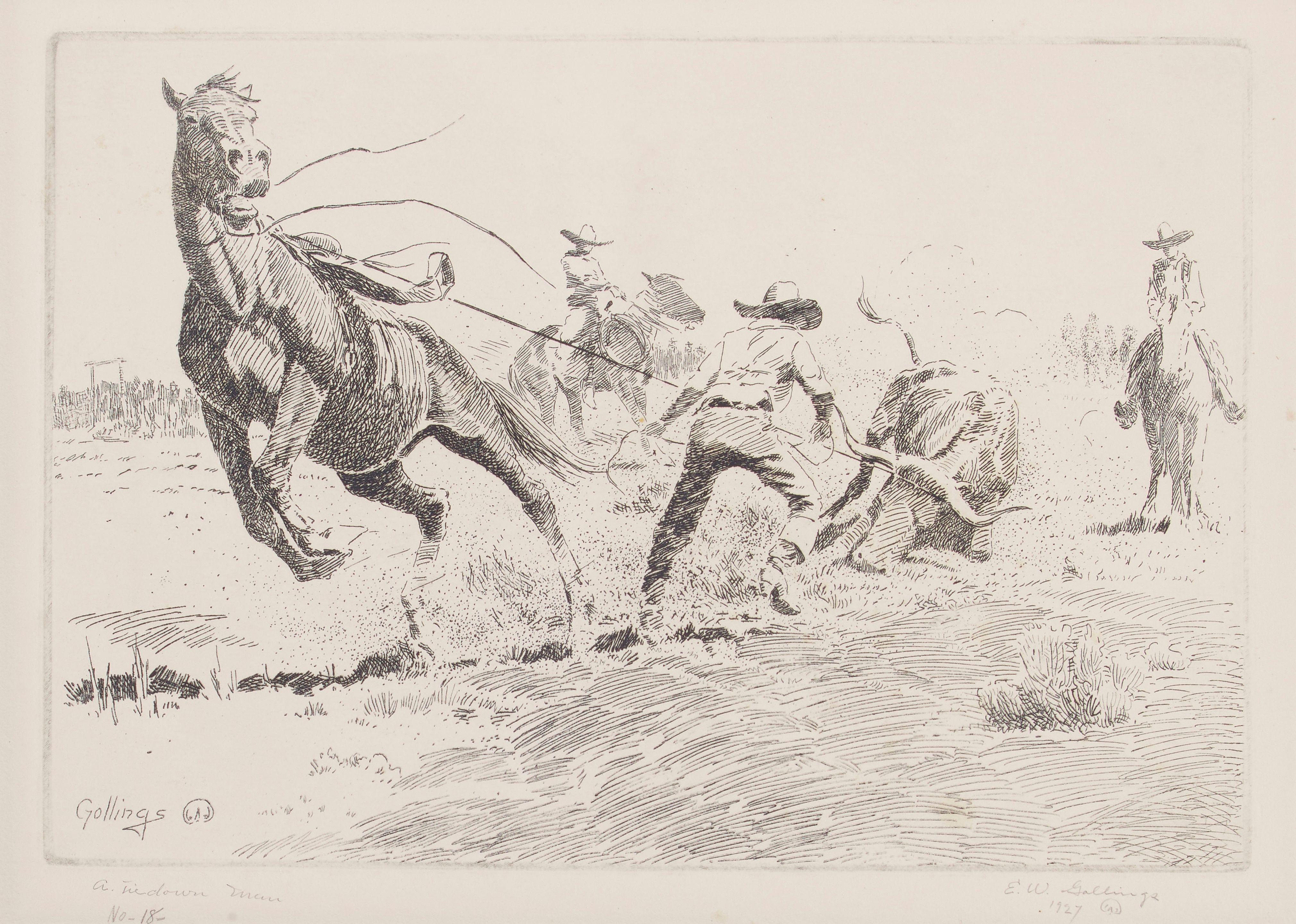 Elling William Gollings - A Tie Down Man, 1927