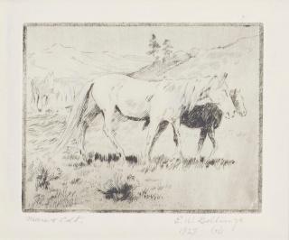 Elling William Gollings - Mare and Colt, 1927