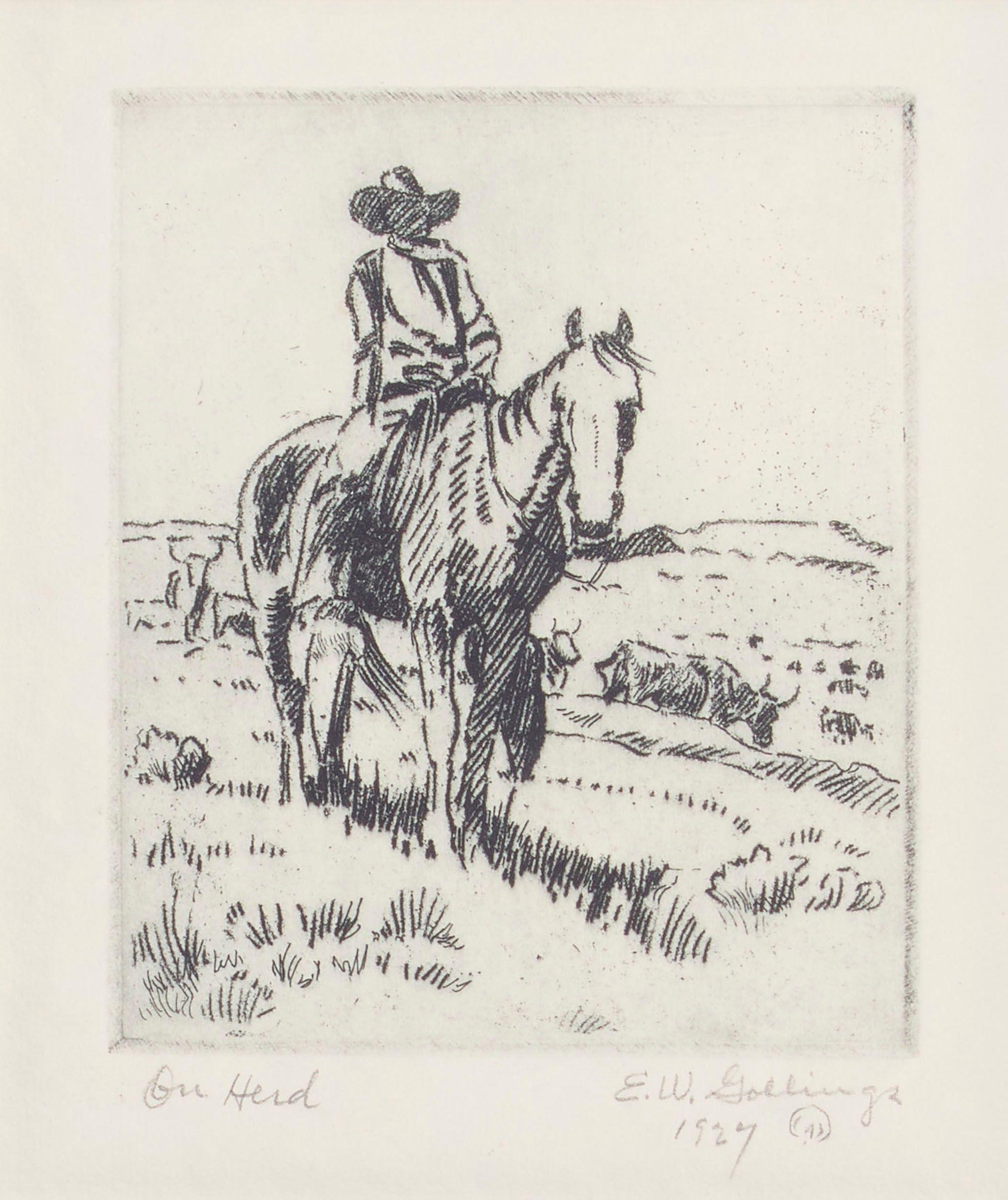 Elling William Gollings - On Herd, 1927