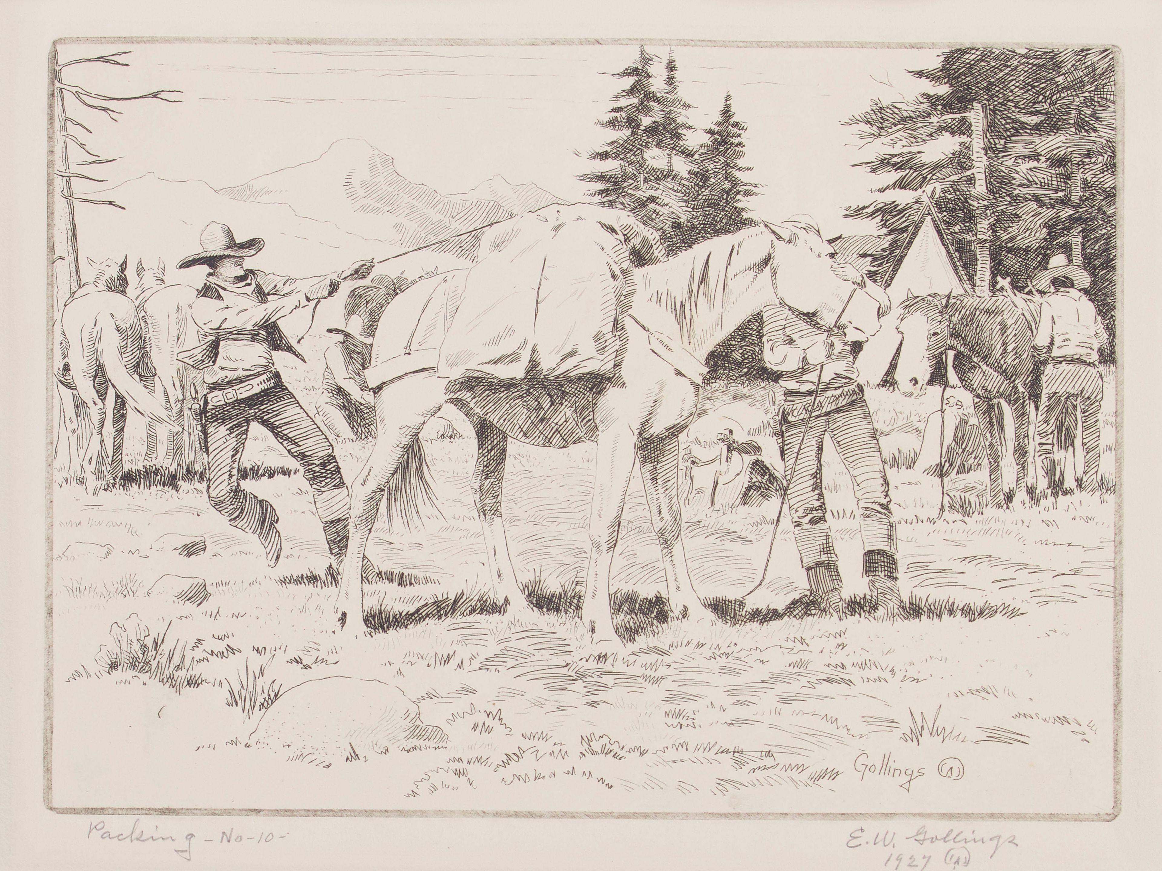 Elling William Gollings - Packing, 1927