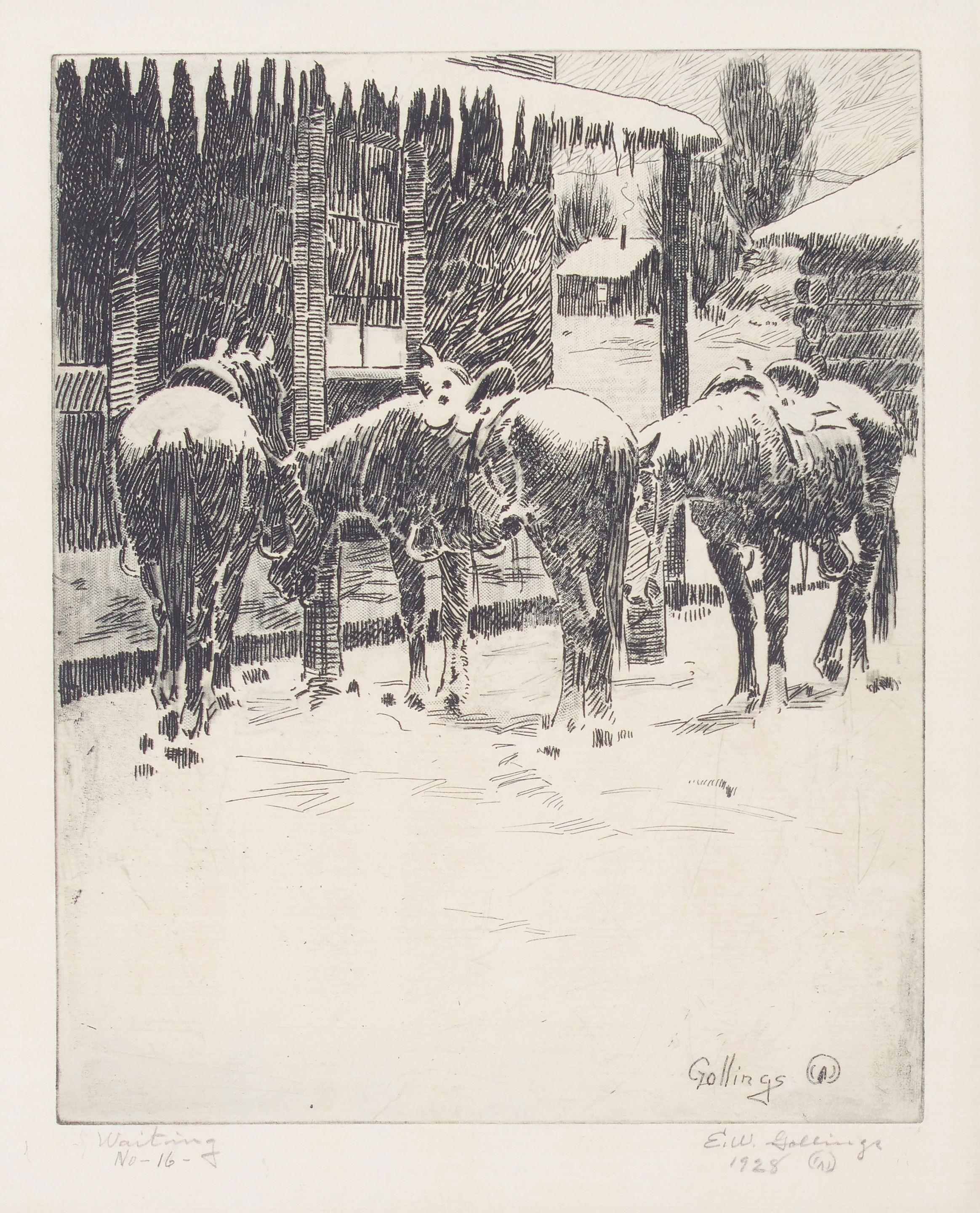 Elling William Gollings - Waiting, 1928