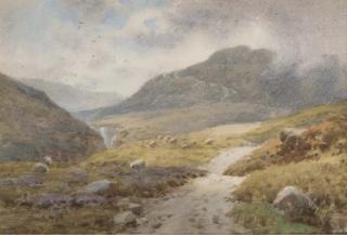 Elliot H. Marten - A highland track; and A view across the lowlands
