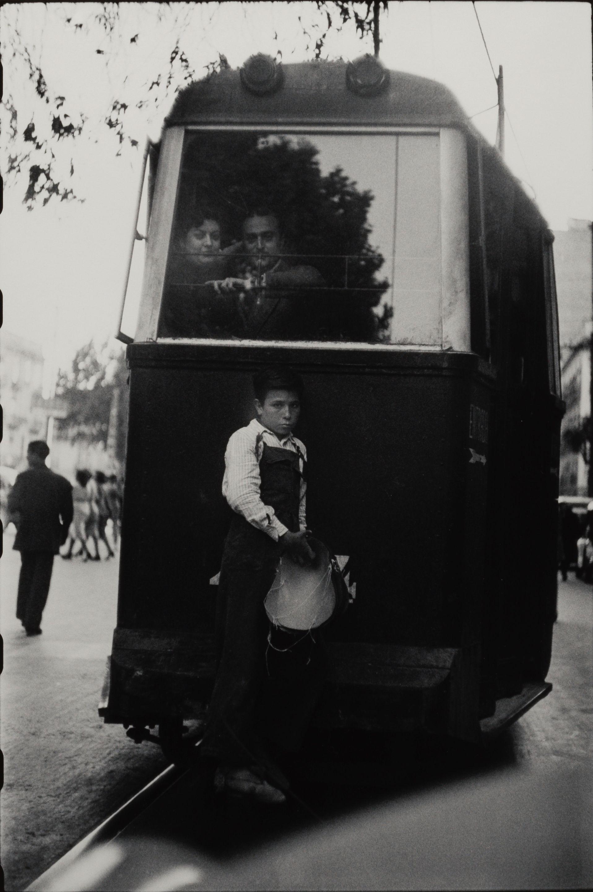 Elliott Erwitt - \'Barcelona, Spain\' (Boy on Trolley)