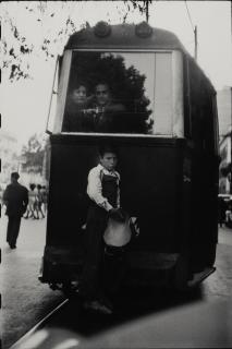 Elliott Erwitt - \'Barcelona, Spain\' (Boy on Trolley)