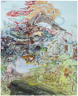 Elliott Hundley - Blue Vesuvius