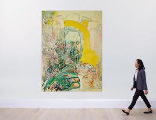 Elliott Hundley - Euripedes after de Chirico Obscured by Flowers No. IV