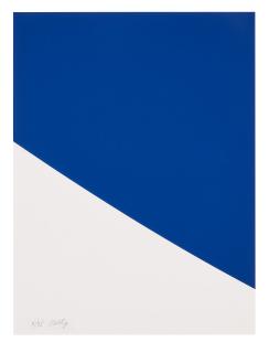 Ellsworth Kelly - Blue Curve, From Third Curve Series