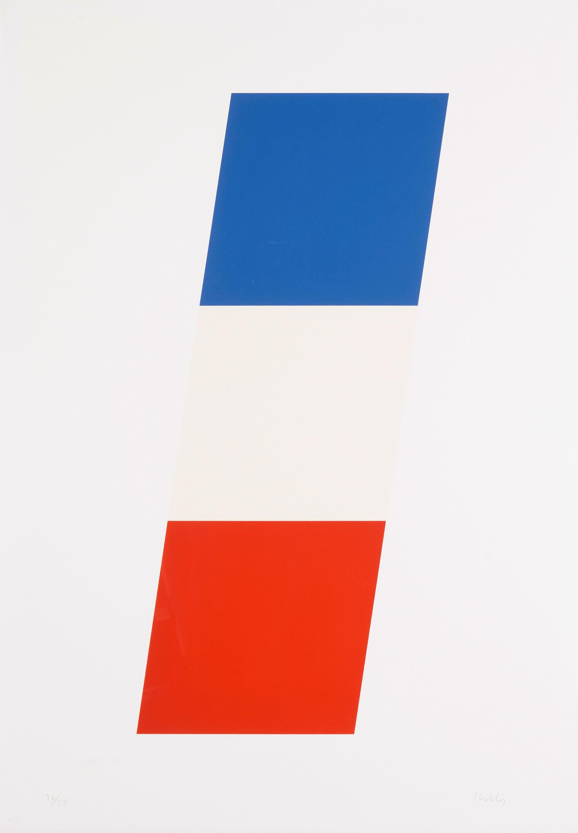 Ellsworth Kelly - Blue White Red
