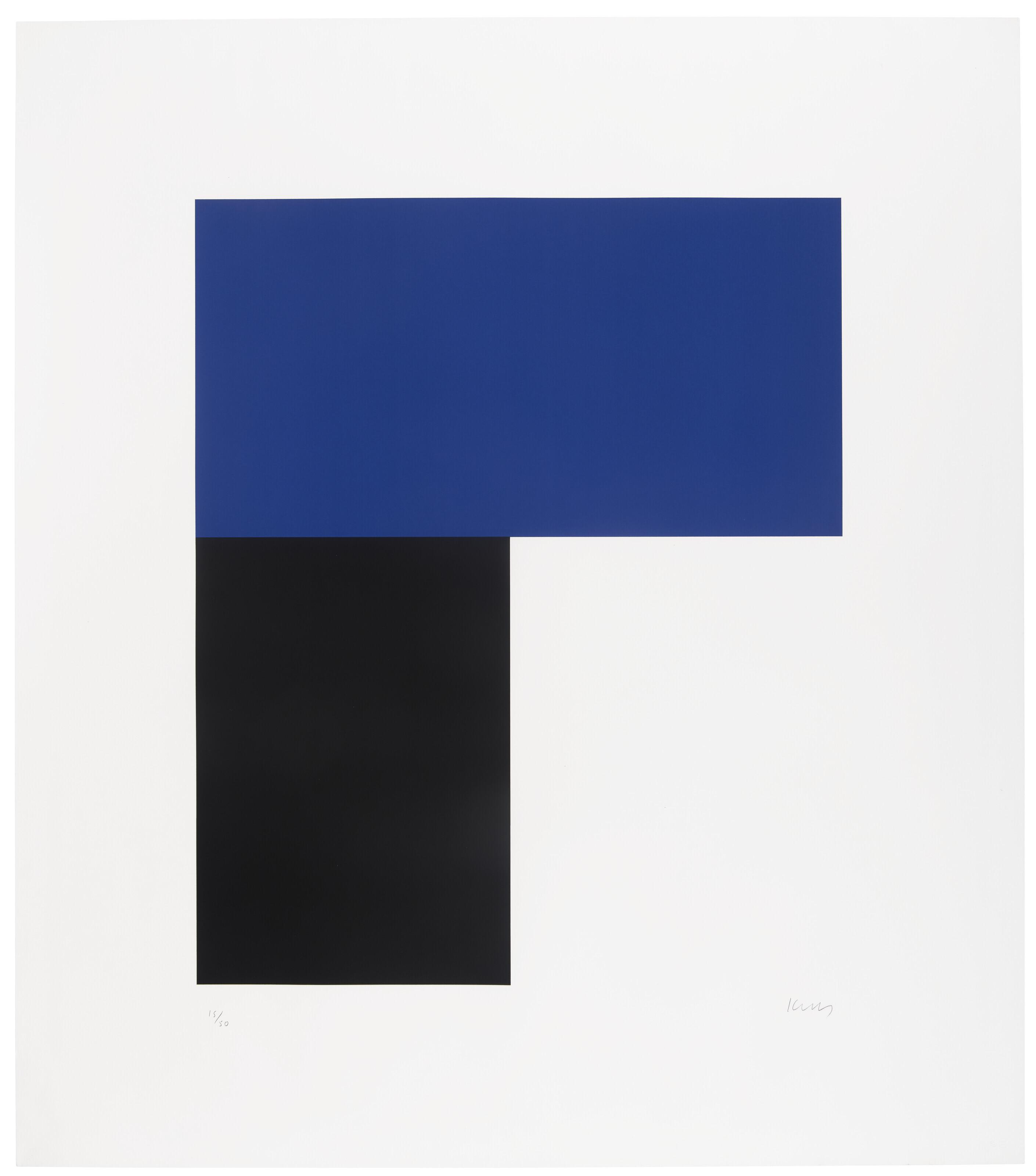 Ellsworth Kelly - Blue with Black I