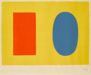 Ellsworth Kelly - Orange And Blue Over Yellow
