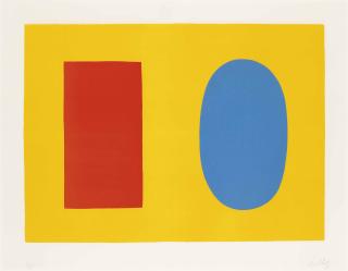 Ellsworth Kelly - Orange And Blue Over Yellow