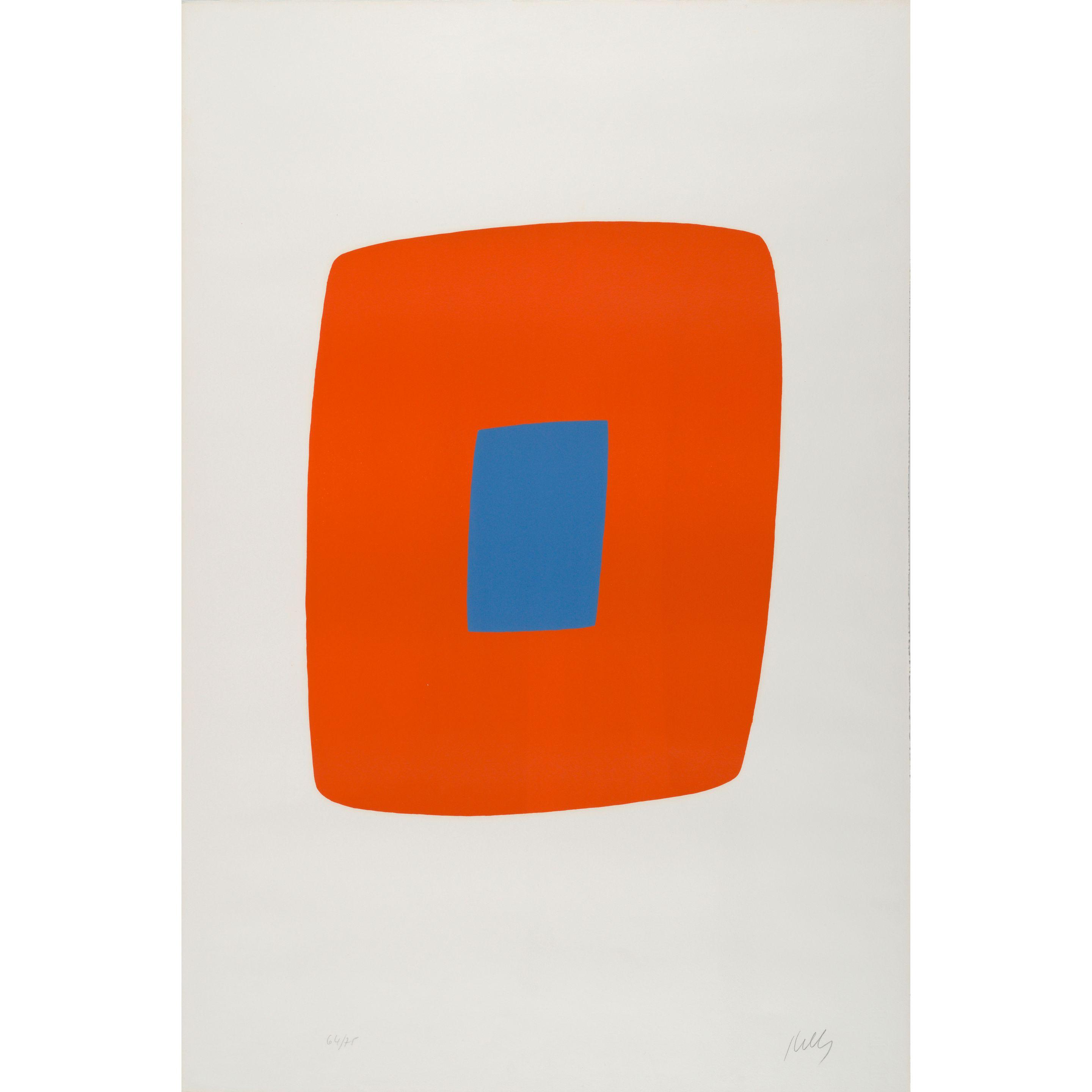 Ellsworth Kelly - Orange with Blue