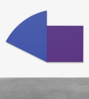Ellsworth Kelly - Purple Panel With Blue Curve