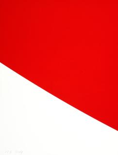 Ellsworth Kelly - Red Curve, from Third Curve Series