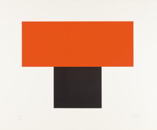Ellsworth Kelly - Red-Orange over Black.