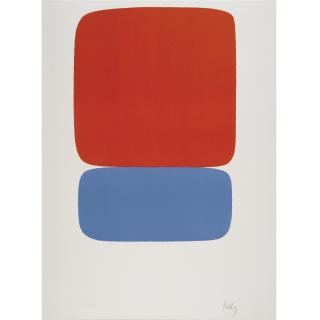 Ellsworth Kelly - Red-Orange Over Blue (A. 20)