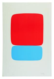 Ellsworth Kelly - Red-Orange Over Blue (Axsom 20)