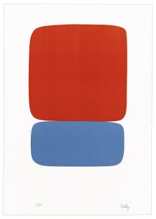 Ellsworth Kelly - Red-Orange Over Blue