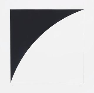 Ellsworth Kelly - White Curve I (Black Curve I) (A. 99)