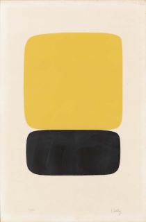 Ellsworth Kelly - Yellow Over Black (Axsom 23)