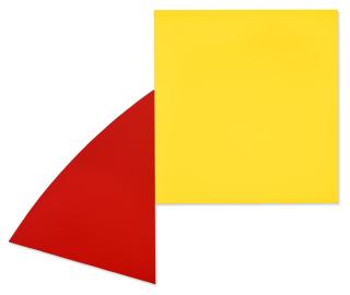 Ellsworth Kelly - Yellow Panel with Red Curve