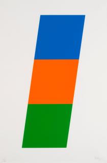 Ellworth Kelly - Blue, red ,orange, green, 1970-1971