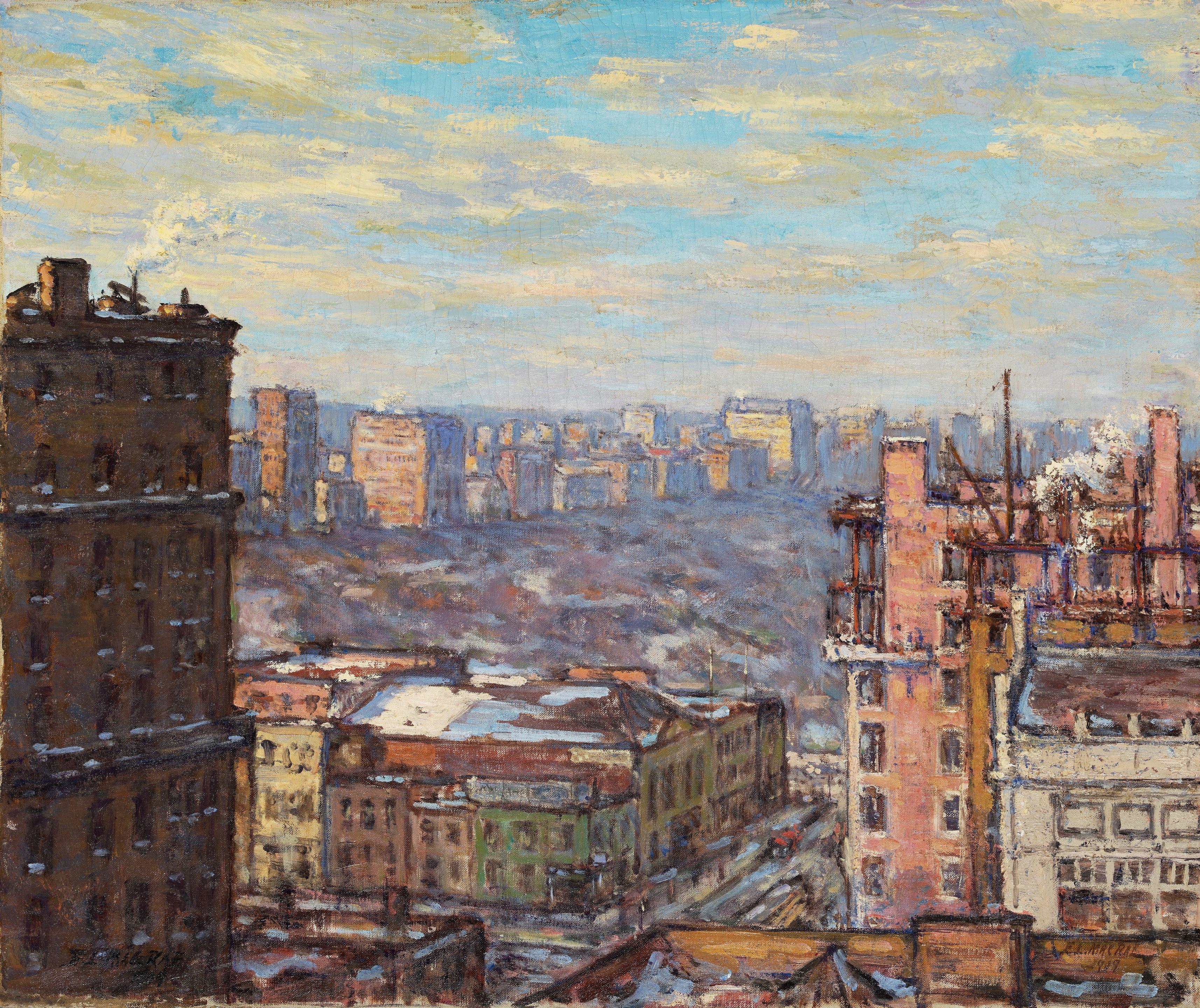 Elmer Livingston MacRae - New York Winter Scene