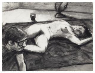 Elmer Nelson Bischoff - Artist and Model, 1969