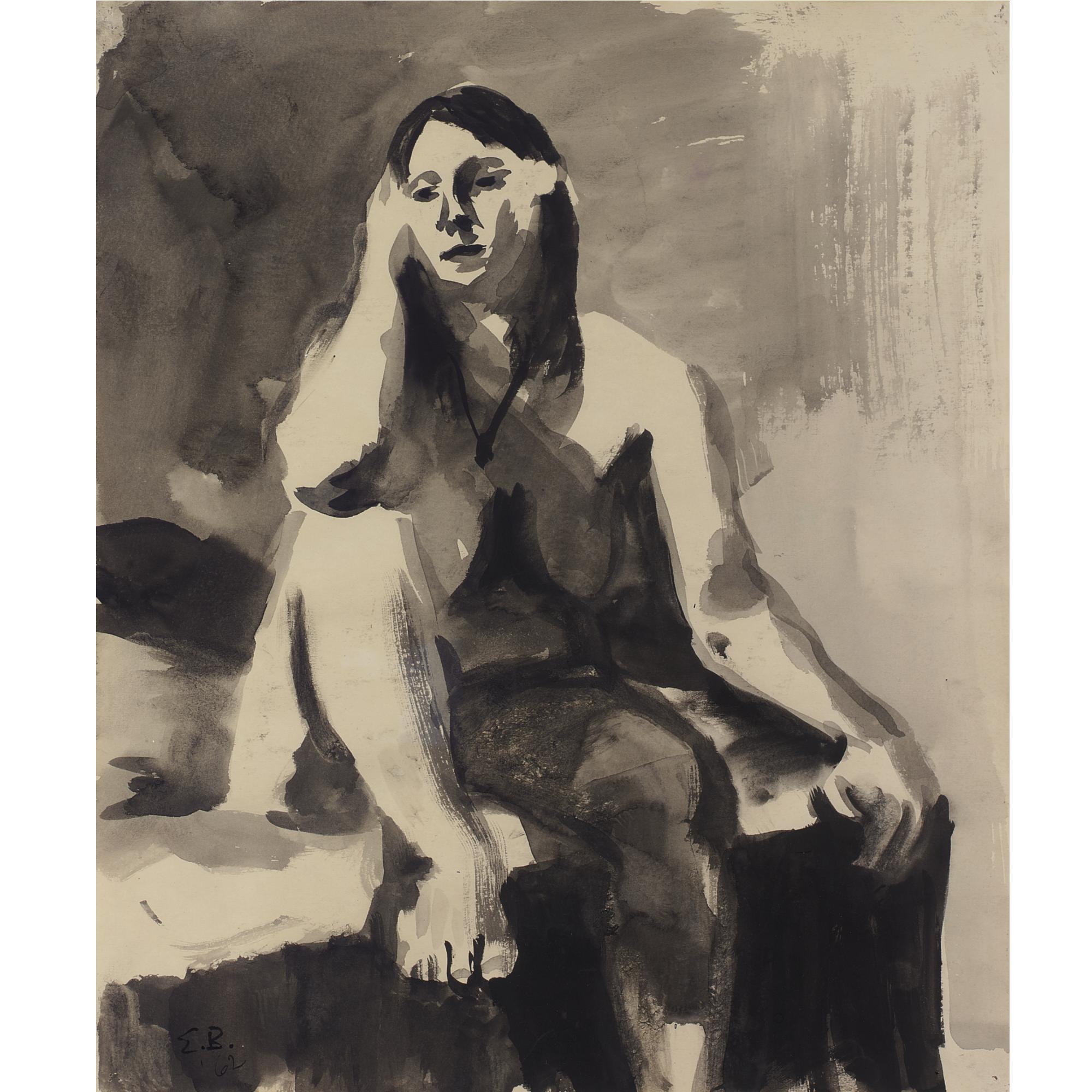 Elmer Nelson Bischoff - Nude Resting