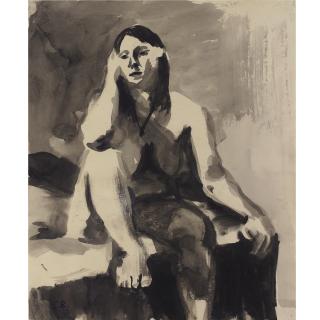 Elmer Nelson Bischoff - Nude Resting