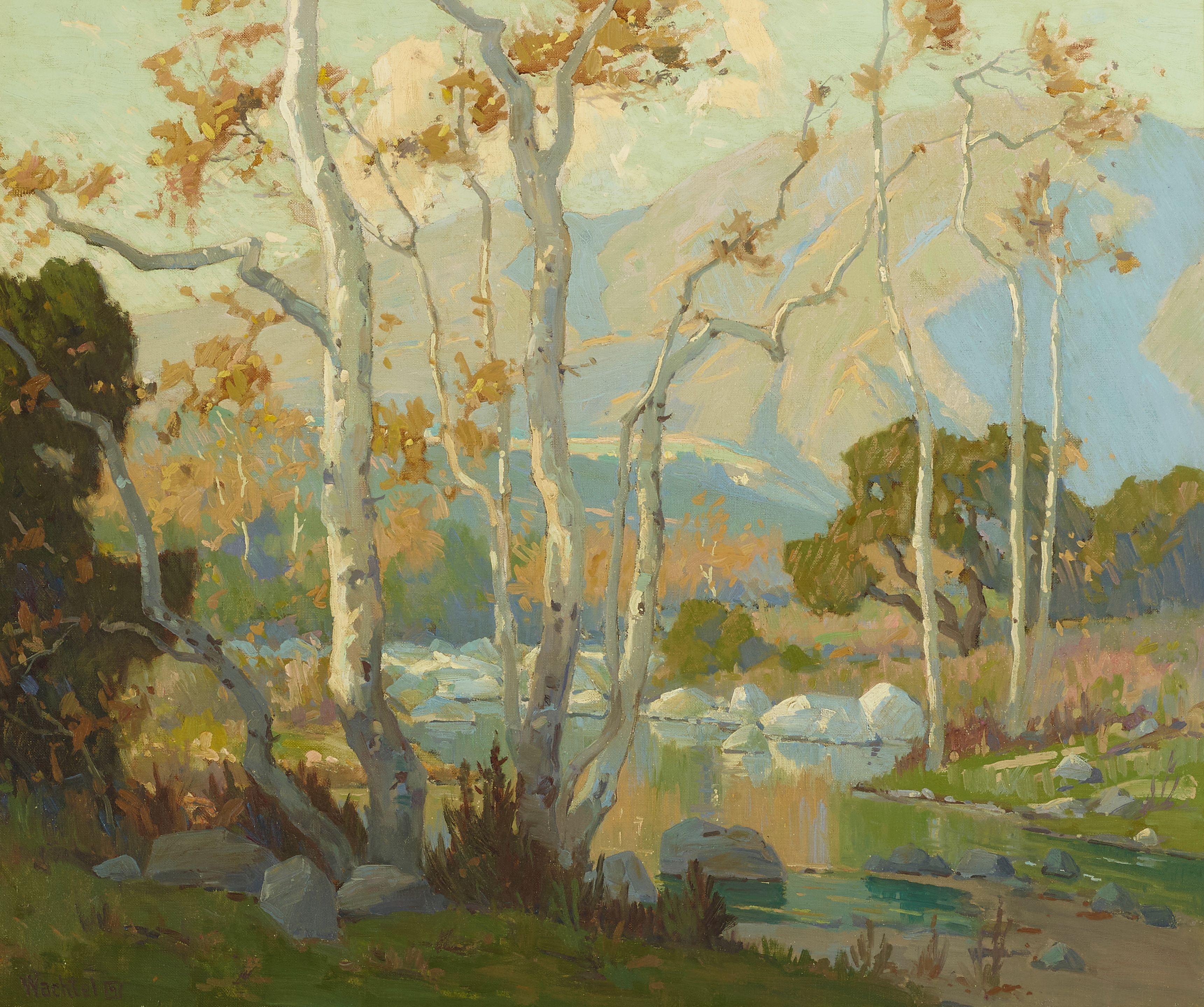 Elmer Wachtel - California Landscape with Sycamores