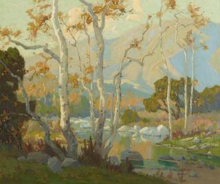 Elmer Wachtel - California Landscape with Sycamores