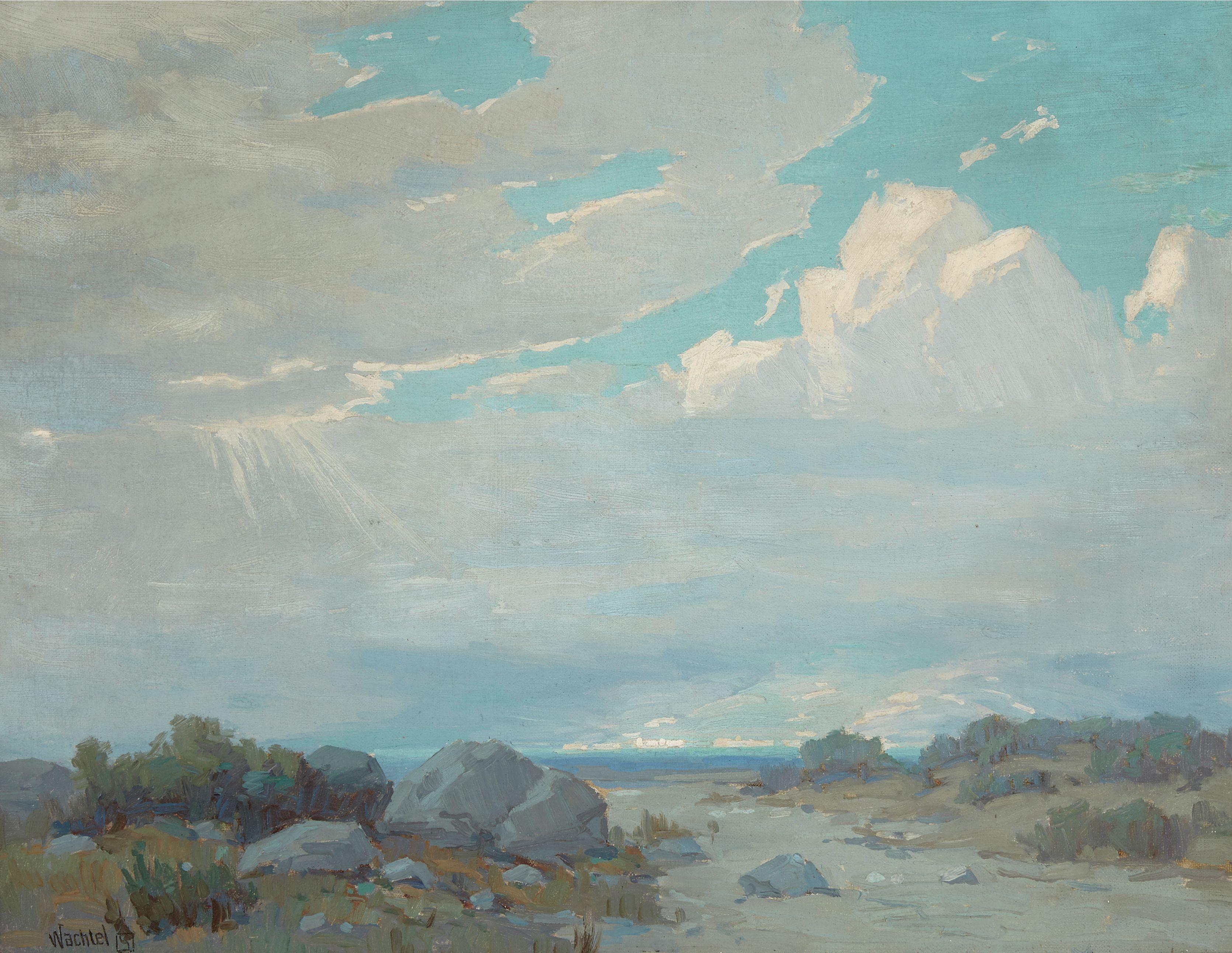 Elmer Wachtel - In San Jacinto Valley 14 x 18in
